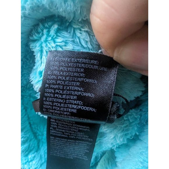 THE NORTH FACE Mint Green Sherpa Fleece Jacket - Picture 6 of 6